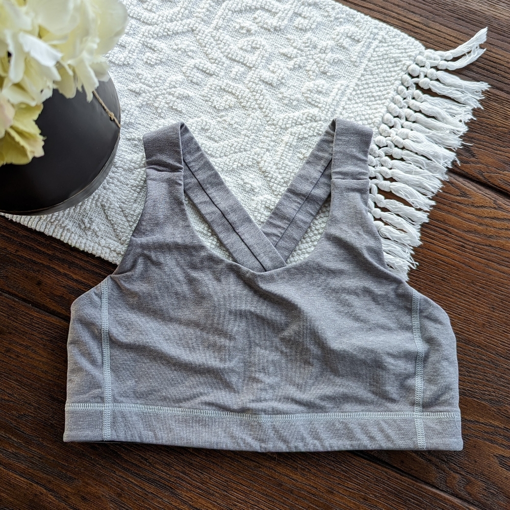 LULULEMON all sport bra heathered gray 10